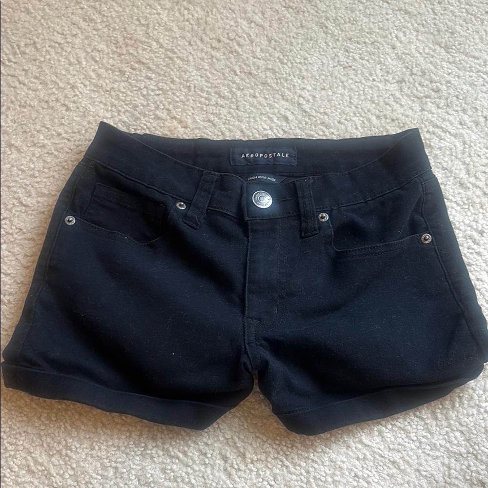 Aeropostale Black Jean Shorts